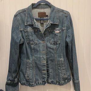 Calvin Klein Jean Jacket size XL but runs small